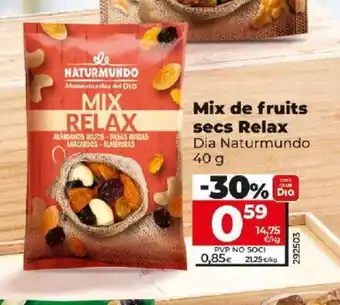 Dia Mix de fruits secs Relax oferta