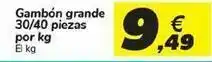 Carrefour Gambón grande 30/40 piezas oferta