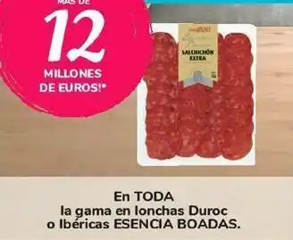 Carrefour En toda la gama en lonchas duroc o ibéricas esencia boadas oferta