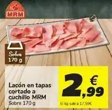 Carrefour Lacón en tapas cortado a cuchillo mrm oferta