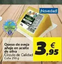 Carrefour Queso de oveja añejo en aceite de oliva oferta