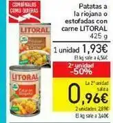 Carrefour Patatas a la riojana o estofadas con carne litoral oferta
