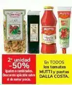 Carrefour En todos los tomates mutti y pastas dalla costa oferta