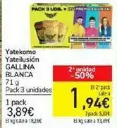 Carrefour Yatekomo yateilusión gallina blanca oferta