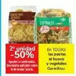 Carrefour En todas las pastas al huevo y vegetales carrefour oferta