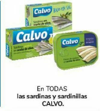 Carrefour En todas las sardinas y sardinillas calvo oferta