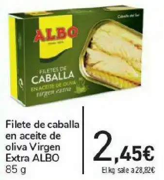 Carrefour Filete de caballa en aceite de oliva virgen extra albo oferta