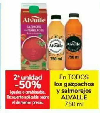 Carrefour En todos los gazpachos y salmorejos alvalle oferta