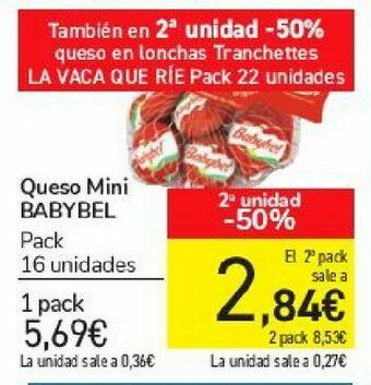 Carrefour Queso mini babybel oferta