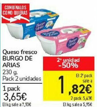 Carrefour Queso fresco burgo de arias oferta