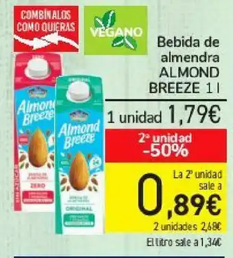 Carrefour Bebida de almendra almond breeze oferta