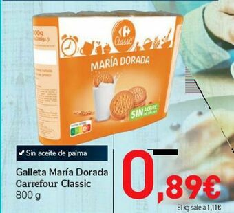 Carrefour Galleta maría dorada carrefour classic oferta