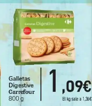 Carrefour Galletas digestive carrefour oferta