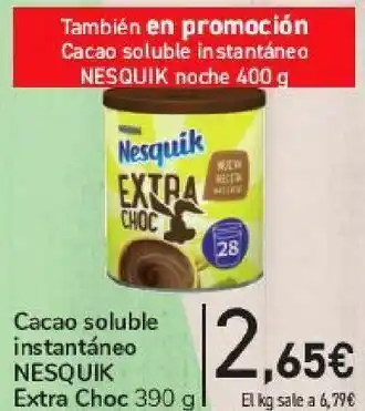Carrefour Cacao soluble instantáneo nesquik extra choc oferta