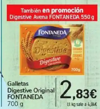 Carrefour Galletas digestive original fontaneda oferta