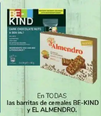 Carrefour En todas las barritas de cereales be-kind y el almendro oferta
