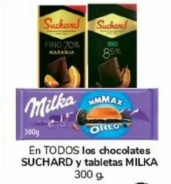 Carrefour En todos los chocolates suchard y tabletas milka oferta