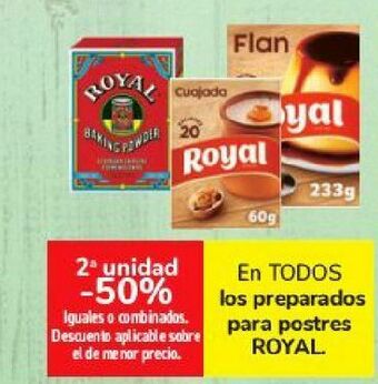 Carrefour En todos los preparados para postres royal oferta