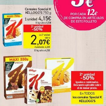 Carrefour En todos los cereales special k kellogg's oferta