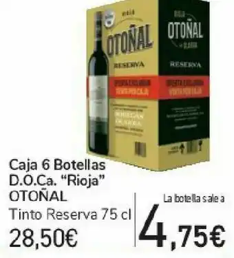 Carrefour Caja 6 botellas d.o.ca rioja otoñal oferta