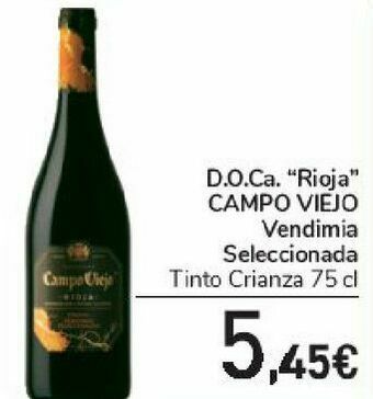 Carrefour D.o.ca rioja campo viejo vendimia seleccionada oferta
