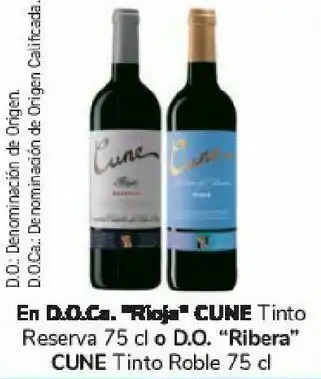 Carrefour En d.o.ca rioja cune o d.o. ribera cune oferta