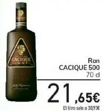 Carrefour Ron cacique 500 oferta
