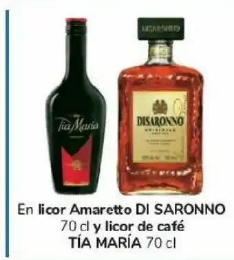 Carrefour En licor amaretto di saronno y licor de café tía maría oferta