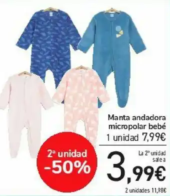Carrefour Manta andadora micropolar bebé oferta