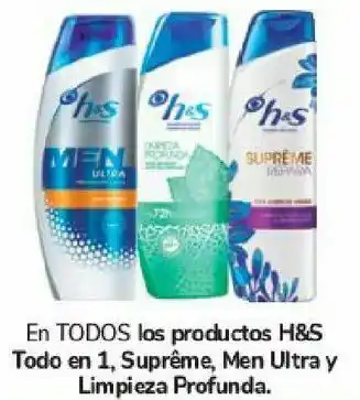 Carrefour En todos los productos h&s todo en 1, supreme, men ultra y limpieza profunda oferta