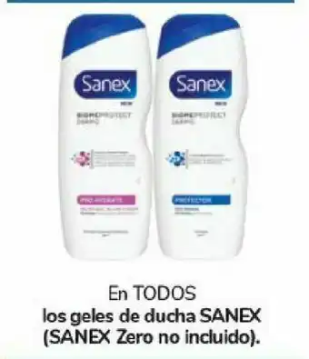 Carrefour En todos los geles de ducha sanex oferta