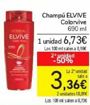 Carrefour Champú elvive colorvive oferta