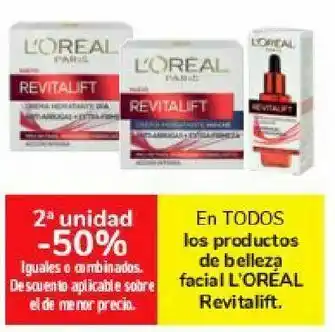 Carrefour En todos los productos de belleza facial l'oreal revitalift oferta