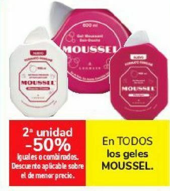 Carrefour En todos los geles moussel oferta