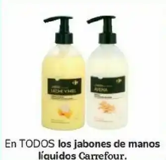 Carrefour En todos los jabones de manos líquidos carrefour oferta