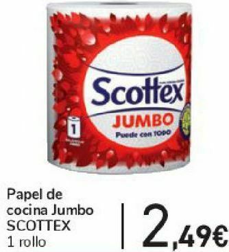 Carrefour Papel de cocina jumbo scottex oferta