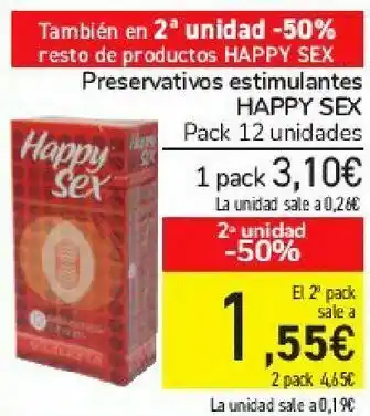 Carrefour Preservativos estimulantes happy sex oferta