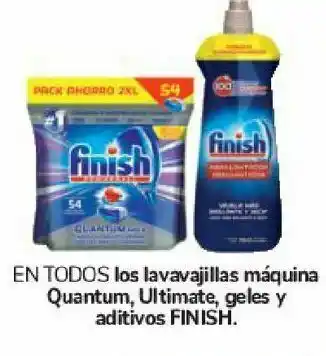 Carrefour En todos los lavavajillas máquina quantum, ultimate, geles y aditivos finish oferta