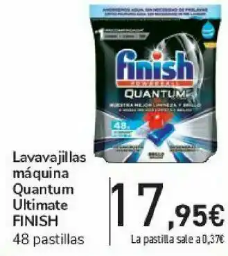 Carrefour Lavavajillas máquina quantum ultimate finish oferta