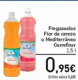 Carrefour Fregasuelos flor de cerezo o mediterráneo carrefour oferta