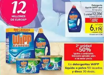 Carrefour En detergente wipp líquido o polvo y discs oferta