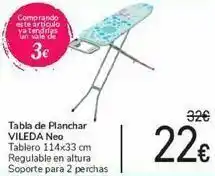 Carrefour Tabla de planchar vileda neo oferta