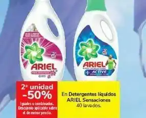 Carrefour En detergentes líquidos ariel sensaciones oferta