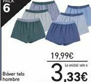 Carrefour Bóxer tela hombre oferta