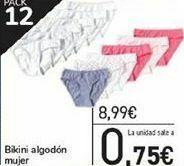 Carrefour Bikini algodón mujer oferta