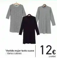 Carrefour Vestido mujer tacto suave oferta