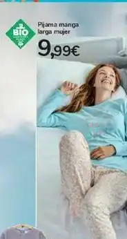 Carrefour Pijama manga larga mujer oferta