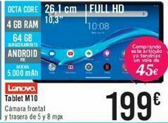 Carrefour Lenovo tablet m10 oferta