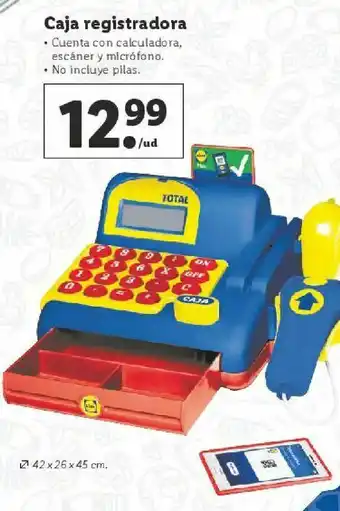 Lidl Caja registradora de juguete oferta