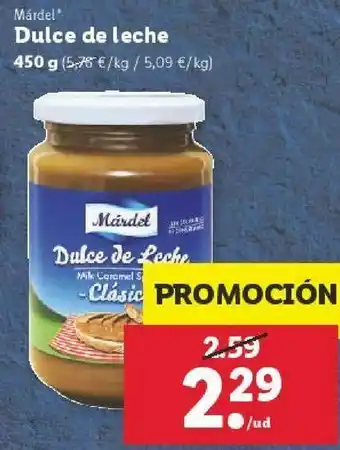 Lidl Dulce de leche mardel oferta